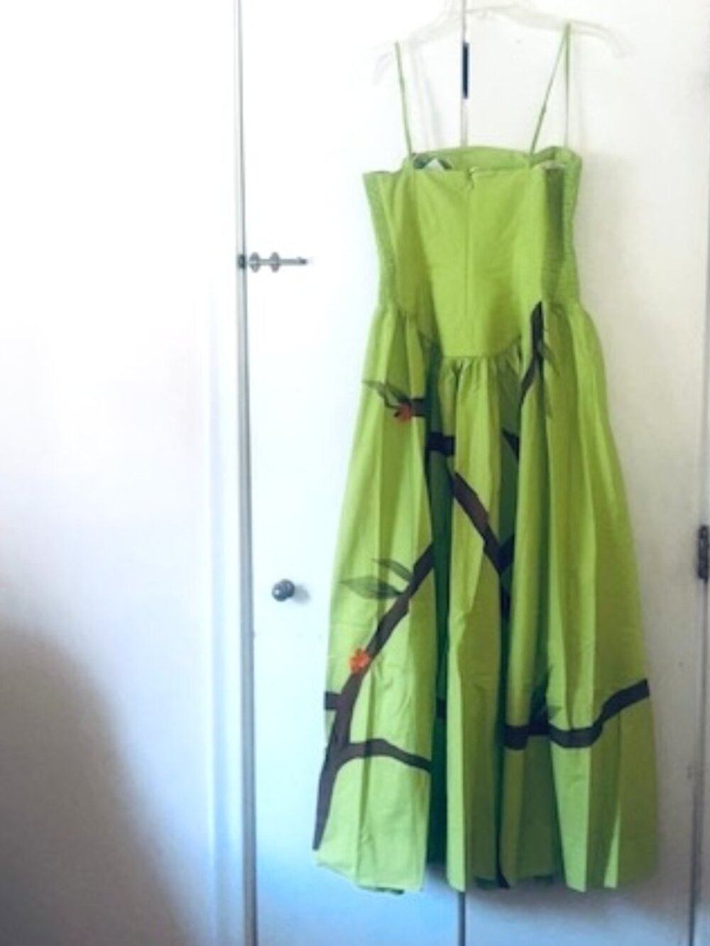 FARM Rio Green Birds Smocked Maxi Dress - Picture 12 of 16